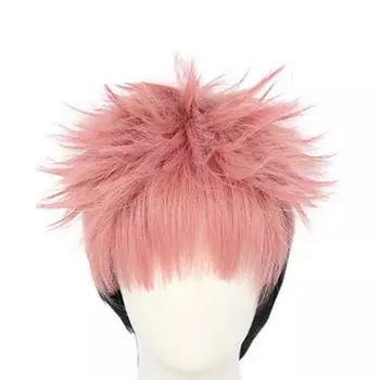 Kaisen Jujutsu Юдзи Итадори Костюм для косплея Мужской Женский Наряды Парик Хэллоуин Wig Only,One Size