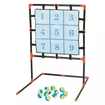 KAISER Страйк Девять Мишеней Игра для Питчинга Мячи Липучки Легкая Сборка Включает 12 Мячей KW-330