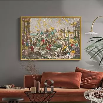 Kaiserlich Franziskische Akademie винтажная печать художественный постер De Zevene Plaag египетская наклейка на стену 21cm30cm NoFrame