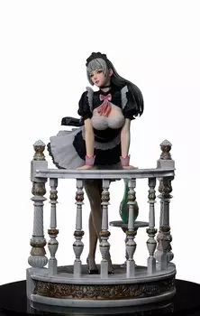 Kaitendo Holiday Maid Monica Tecia Scale Cold Cast Painted Complete Figure (Мраморный пьедестал) 1/4