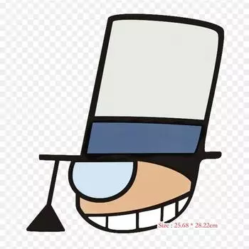 Kaito Kid Kaito Kuroba Conan Edogawa термонаклейки для DIY термопереносная одежда футболка термонаклейки украшение с принтом