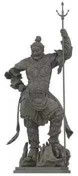 Kaiyodo Art Pla ART PLA Статуя Четырех Небесных Высот Пластиковая Модель Набор AP013 Короли, Хиромокутен, прибл.. 160 мм, без масштаба, неокрашенный, темно-серого