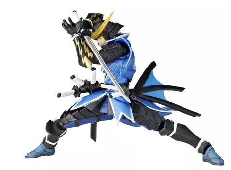 Kaiyodo Micro Yamaguchi Revol Mini Sengoku BASARA Date Masamune approximately 115mm painted movable figure ABS&PVC rm-004