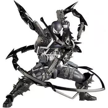 Kaiyodo Revoltech Amazing Yamaguchi Agent Venom Высота примерно. 170 мм немасштабная подвижная фигурка из ПВХ и АБС-пластика