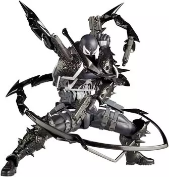 Kaiyodo Revoltech Amazing Yamaguchi Agent Venom Высота 170 мм ПВХ ABS окрашенная подвижная фигурка приблизительно. Немасштабируемый и