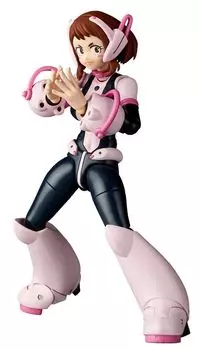 Kaiyodo Revoltech My Hero Academia Ochako Uraraka Высота 130 мм, окрашенная подвижная фигурка, приблизительная. ПВХ и АБС без масштаба