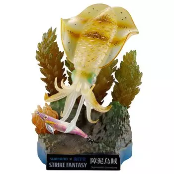 Kaiyodo STRIKE FANTASY Bigfin Reef Complete Figure Squid, Approx. 100mm, Non-Scale, SBS/ABS, Painted,