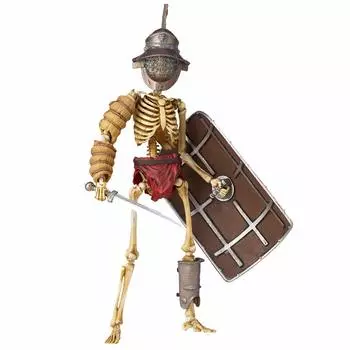 Kaiyodo Takeya Freely Фигурка Рыба Шлем Боец Мурмиллон Полноцветная Версия Высота приблизительно. 165 мм ПВХ и ABC окрашенная подвижная фигурка KT030