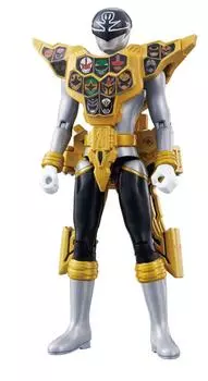 Kaizoku Sentai Gokaiger Ranger Key Series AMAS Gokai Silver Gold Mode [Bandai] золотой