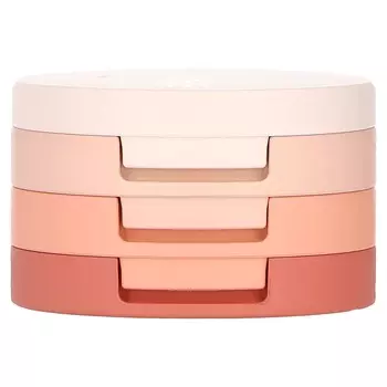 Kaja, Beauty Bento, трио теней для век Bouncy Chrome Shimmer & Matte, персиковый Madeline, 16 упаковок, 4,1 г (0,14 унции)