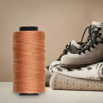 Кайтовая нить, прочная многоцветная однотонная нить для шитья обуви ручной работы для шитья коричневый