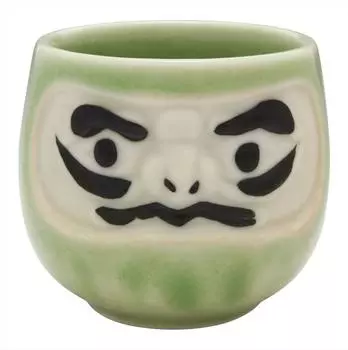 Kaju Al Life Green 60 мл Mino Ware Фэн-Шуй Саке Дарума K12260 Саке/Гугиноми