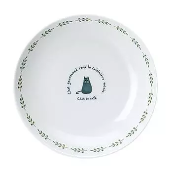 Kaju Al Life (Kakuni) Mino Ware Cat Cafe Lightweight Plate 50 K11206