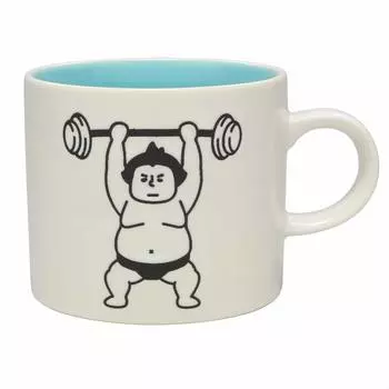 Kaju Al Life Mino Ware Sumo Wrestler Mug Weightlifting Edition K13319 330ml