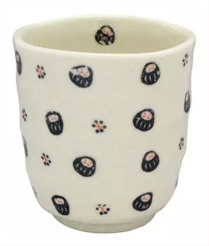 Kaju Al Life Tea Cup Black 280ml Mino Ware Daruma Sushi Tea Cup K12326 чёрный