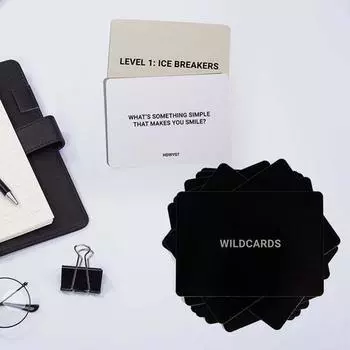 Как глубоко вы пойдете Настольная карточная игра Диалоговая игра Настольная игра Карточная игра Родитель Ребенок Стратегическая игра Игра Глубокого разговора 1set