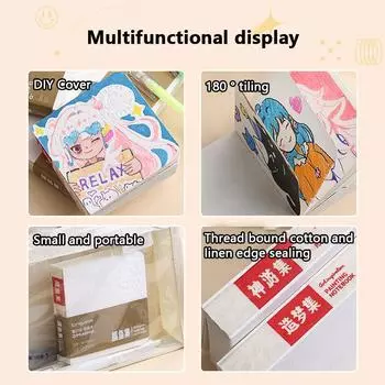 Книга для акварели для путешествий Мини Портативный альбом для эскизов Средняя и толстая обложка с текстурой Художественная утварь для рисования Художественные принадлежности для студентов A