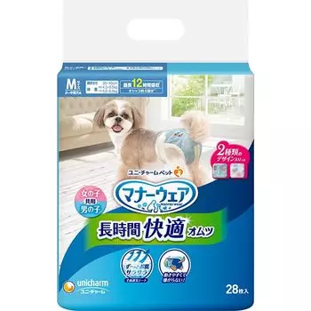 как Manners носить удобно для маленьких до M 28 штук x 2 [Продается комплект] долгосрочные подгузники, унисекс, для собак среднего размера, размер,