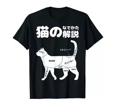 Как погладить кошку Забавная идея подарка любителю кошек Подарок-сюрприз в виде котенка с коротким рукавом Футболка с принтом питомца