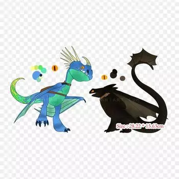 Как приручить дракона Беззубый дракон, утюг с термопереносной печатью, виниловые нашивки, наклейки для одежды, аппликации «сделай сам», моющиеся нашивки