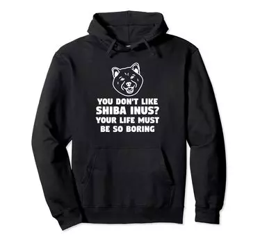 как толстовка с капюшоном Shiba Shiba Inu Не ину? чёрный