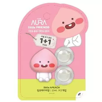 Kakao Car Ripple Apeach Фигурка + сменный блок 2 мл 2 шт, Will You Merry Meal Ароматизатор, 1 набор, корейские аксессуары для автомобилей