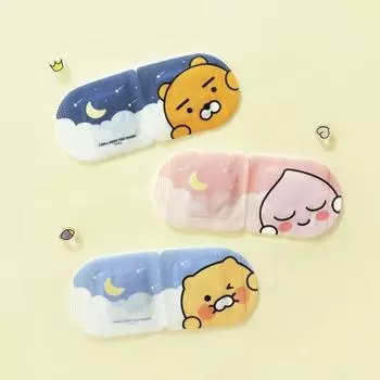 Kakao Friends Sweet Sleep Steam Thermal Sleep Mask, 10 sheets, 3 types, choose 1 (Ryan, Apeach, Chunsik) Apeach 10 sheets