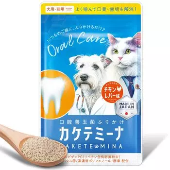 Kaketemina Furikake для собак и ухода за полостью рта плохого качества для полости рта отечественного производства [Посыпка для чистки зубов] кошки, добавка, зубная паста,