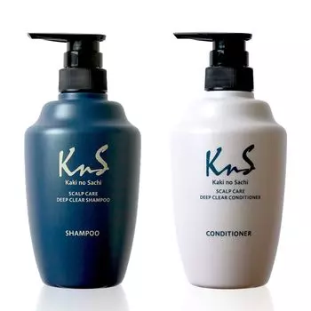 Kaki no Sachi Лечебный шампунь-кондиционер для кожи головы Основной набор Kakishibu KnS Предотвращение запаха Перхоть Зуд Уход за кожей головы Уход за волосами Жирная кожа головы Сухая кожа