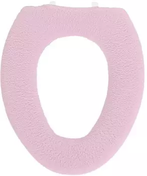 Kakiuchi Toilet Seat Cover O Shape Pink Machine Washable Just Cover and Fasten Easy Set SELECT JUST FIT
