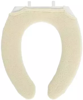 Kakiuchi Toilet Seat Cover U Shape Beige Machine Washable Large Socket Easy Set SELECT JUST FIT