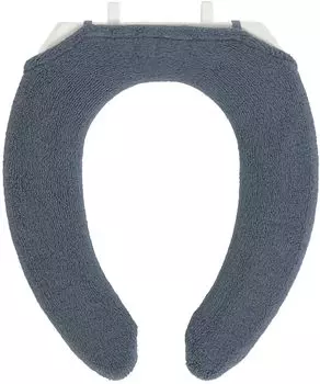 Kakiuchi Toilet Seat Cover U Shape Charcoal Machine Washable Large Socket Easy Set SELECT JUST FIT