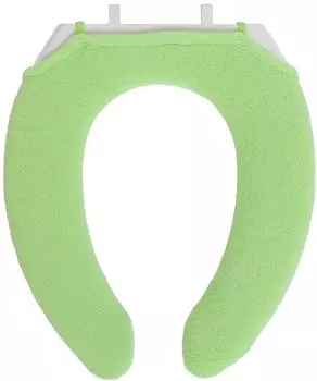 Kakiuchi Toilet Seat Cover U Shape Green Machine Washable Large Socket Easy Set SELECT JUST FIT