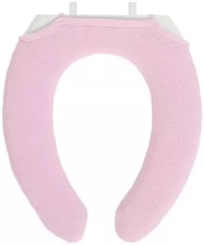 Kakiuchi Toilet Seat Cover U Shape Pink Machine Washable Large Socket Easy Set SELECT JUST FIT