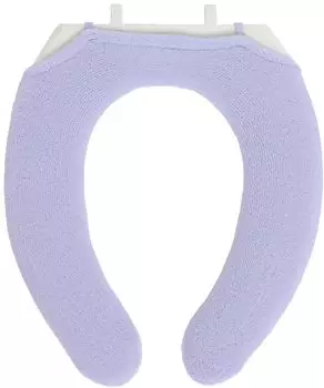 Kakiuchi Toilet Seat Cover U Shape Purple Machine Washable Large Socket Easy Set SELECT JUST FIT