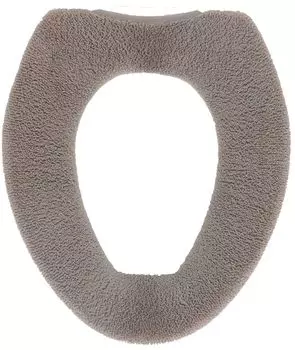 Kakiuchi Toilet Seat Cover Width 25 x Depth 16 x Height 2cm Brown Machine washable Just cover and fasten No need to thread pipes Neat fit SELECT JUST