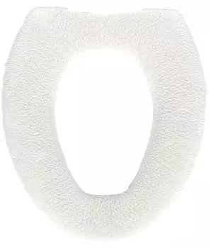 Kakiuchi Toilet Seat Cover Width 25 x Depth 16 x Height 2cm Ivory Machine washable Just cover and fasten No need to thread pipes Neat fit SELECT JUST