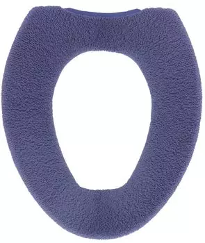 Kakiuchi Toilet Seat Cover Width 25 x Depth 16 x Height 2cm Navy Machine washable Just cover and fasten No need to thread pipes Neat fit SELECT JUST