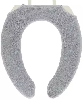 Kakiuchi Toilet Seat Cover Width x Depth x Height cm Gray Machine washable Wide outlet Easy fit SELECT JUST FIT U-shaped 87.5 9.5 1.5