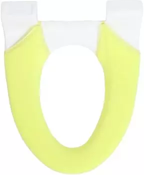 Kakiuchi Toilet Seat Machine Comes with size adjustment Easy to install SELECT JUST FIT Cover, Washable/Heating Type, Yellow, washable, hook,