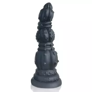 Кактус 2-го поколения Анальные бусины 4 бусины Присоска Жидкий силикон Черный S 7см х TaRiss s 22.8см