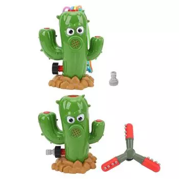 Кактус Игрушка-разбрызгиватель воды Детская игрушка-разбрызгиватель воды на открытом воздухе Мультфильм Кактус Автоматический распылитель воды Y8673