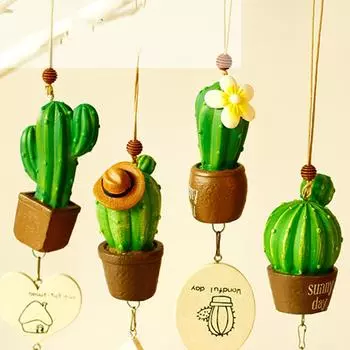 Кактус смолы колокольчики креативные подвесные сочные детские подарки ремесла силиконовые украшения дома