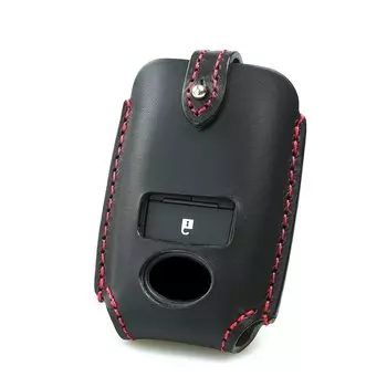 Kakuchaya Toyota Rise вместительный Daihatsu Tanto Rocky Tuft высокий чехол для смарт-ключа из натуральной кожи (дайхатсу-c) (2 кнопки, черные) чёрный