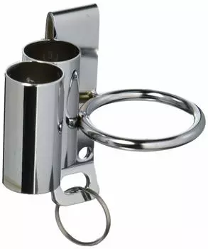 Kakui Tool Thin Width Type Holder Tool Storage Holder, (Clip Type), Hammer/Shino/Crowbar No.3-2P-C серебряный