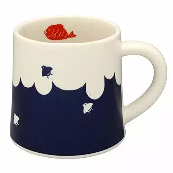 Kakuni K131020 Mino Ware Mt. Fuji Mug, Sea Bream