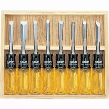 KAKURI Набор из 8 штук, резьба по дереву, павловния, коробка,