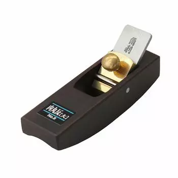 Kakuri Sangyo KAKURI Crafting Ebony Bean Plane with Storage Case 8 Inner Circle Large Size Rounding Concave Corners Mini Planer DIY DIY DIY