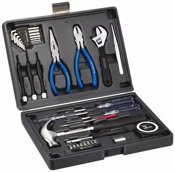 KAKURI Tool Set Book Type Tool Set 31 Pieces with Storage Case 295x220x58mm DIY Office Home Compact Maintenance Work Repair Repair Multi Craft BK-31
