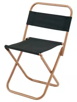 Kakusei Leisure Width 27cm x Depth 27cm x Height Outdoor Sports Scratch Powder Coat Chair, Portable, 44cm, Black, Day, Resistant, Leisure&Life LL-06 чёрный